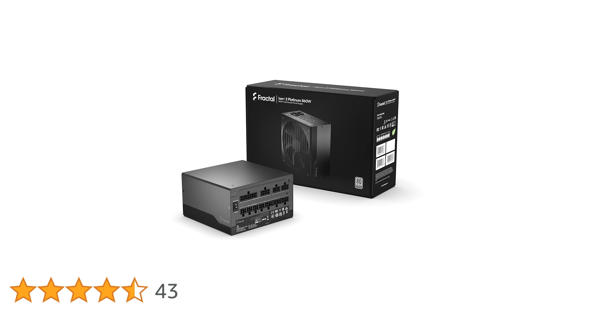 Amazon | Fractal Design Ion+ 2 Platinum 860W PC電源ユニット 80PLUS